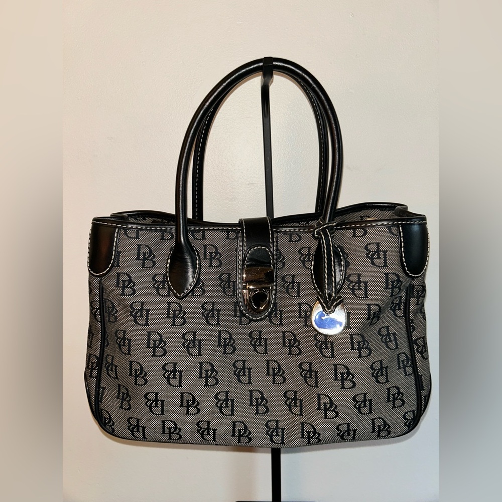 Dooney & Bourke Black and Gray Satchel, Like New! No callouts!